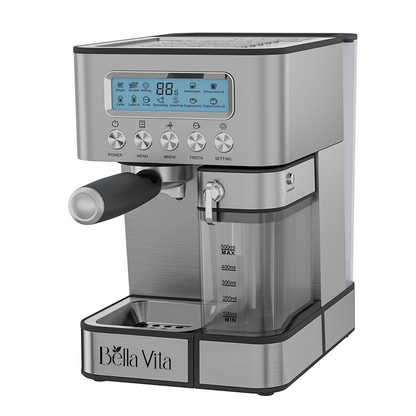 Bella Vita Espresso Coffee Machine with Milk Frothing System EM1302N