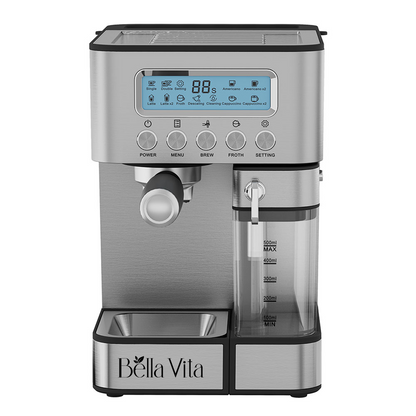 Bella Vita Espresso Coffee Machine with Milk Frothing System EM1302N