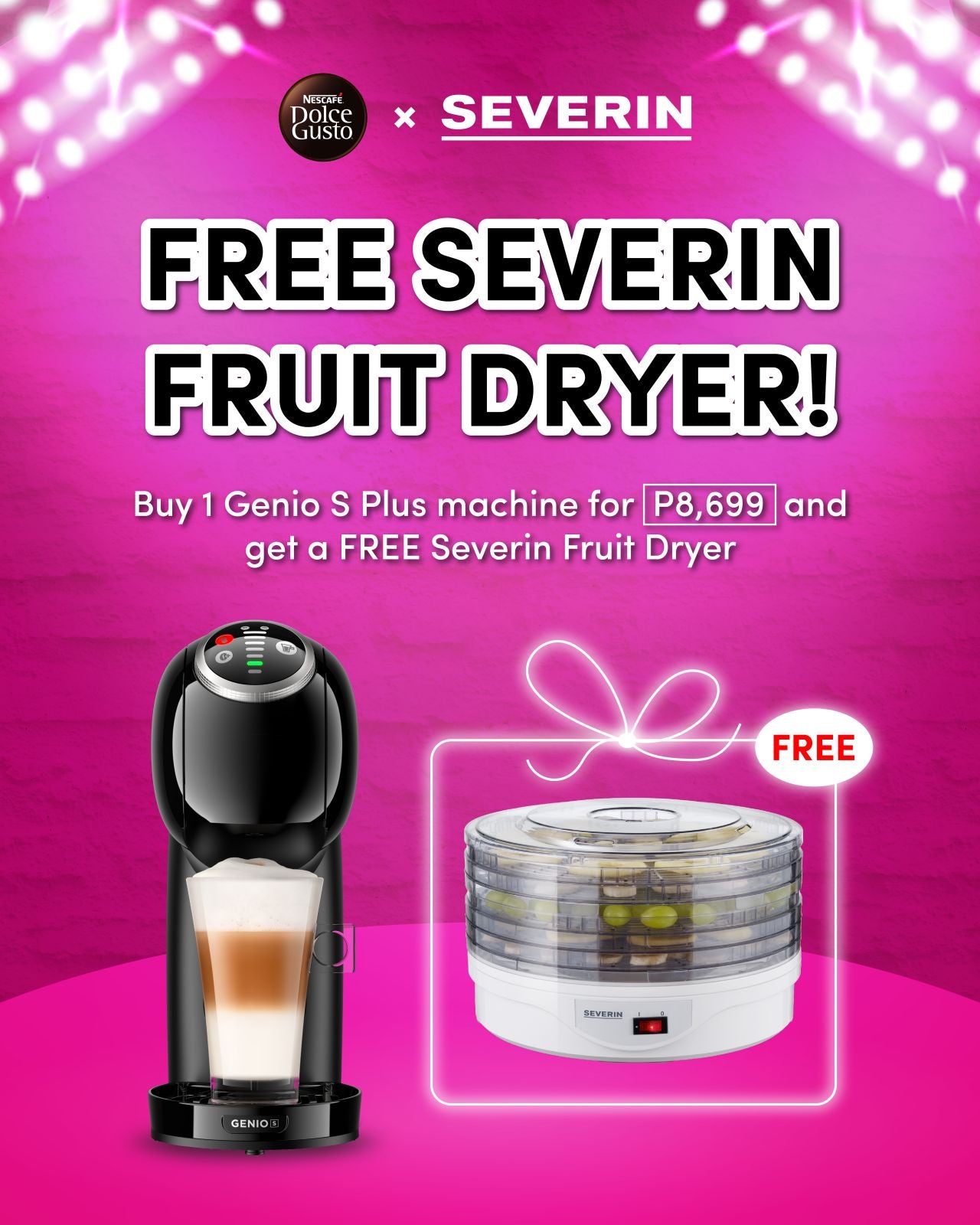 NDG Genio S Plus machine + FREE Severin Fruit Dryer BUNDLE – Colombo ...