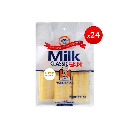 Milk Classic Cheese Rice Cracker 112g x 24 pcs