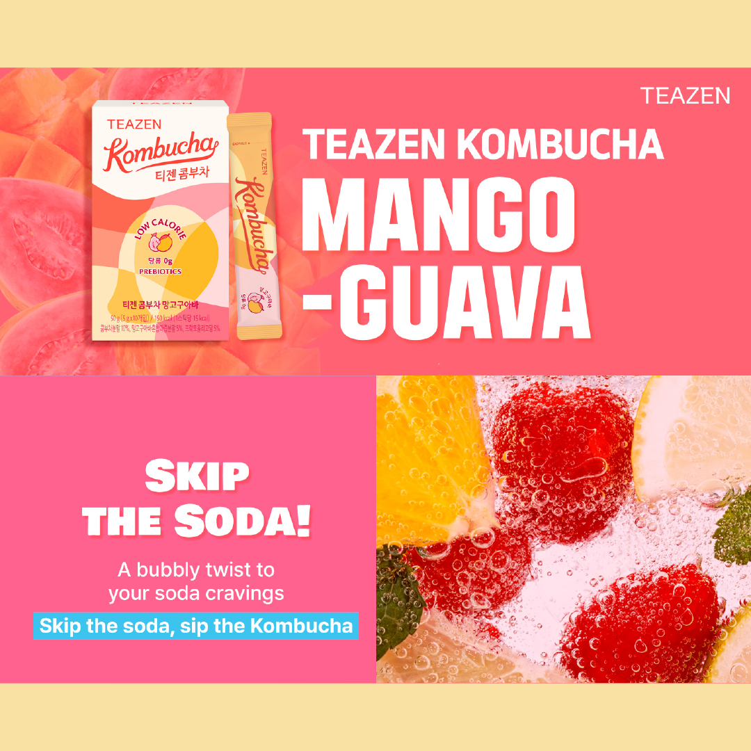 Teazen Kombucha Mango Guava 10T