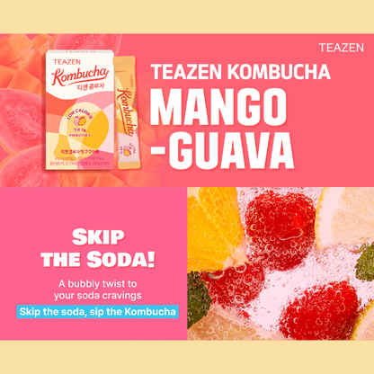Teazen Kombucha Mango Guava 10T