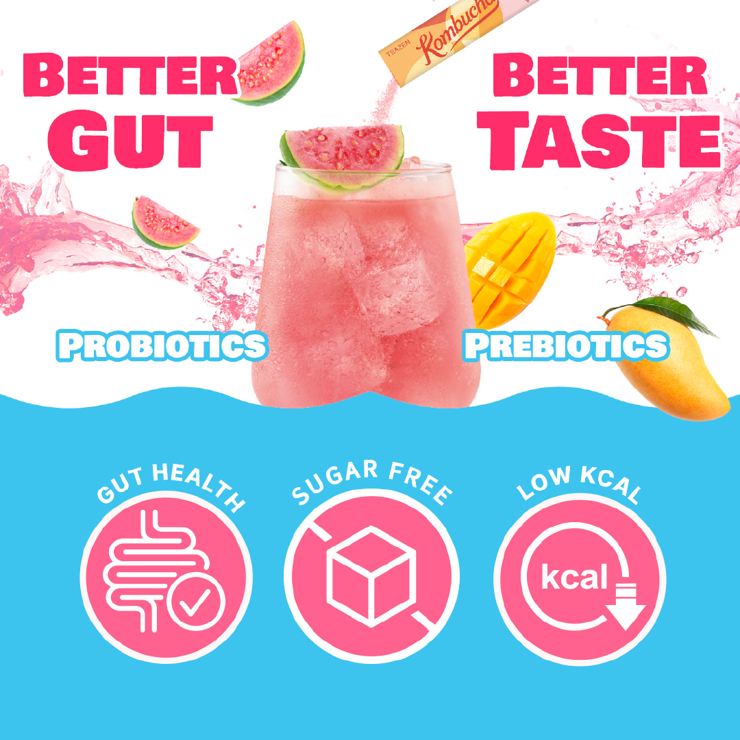 Teazen Kombucha Mango Guava 10T