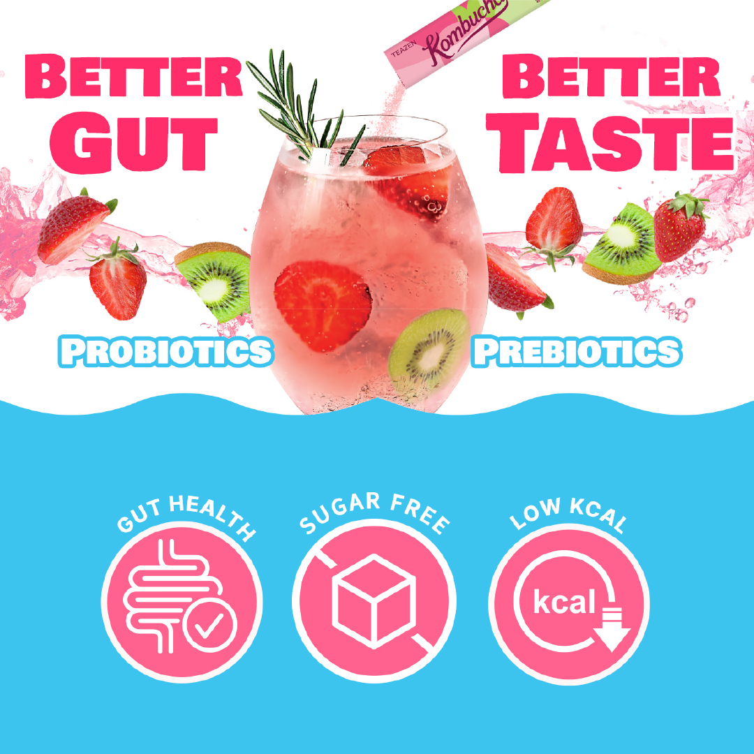 Teazen Kombucha Strawberry Kiwi 10T